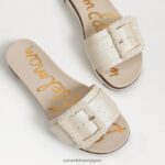jp Sam Edelman 女性 アリアン ビーズ スライド サンダル 白金 4NFV0P701 履物 - Image 7