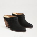 jp Sam Edelman 女性 アリソン・ウェスタン・ラバ 黒いスエード 4NFV0P882 履物
