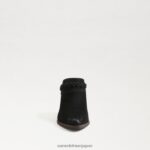 jp Sam Edelman 女性 アリソン・ウェスタン・ラバ 黒いスエード 4NFV0P882 履物 - Image 3