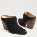 jp Sam Edelman 女性 アリソン・ウェスタン・ラバ 黒いスエード 4NFV0P882 履物 - Image 7