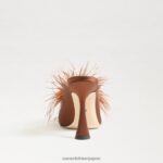 jp Sam Edelman 女性 アンソニー フェザー ミュール ポンプ ココアブラウンのサテン 4NFV0P726 履物 - Image 5