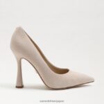 jp Sam Edelman 女性 アントニア ポインテッドトゥ パンプス カプチーノ スエード 4NFV0P957 履物 - Image 2