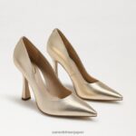 jp Sam Edelman 女性 アントニア ポインテッドトゥ パンプス 金箔 4NFV0P836 履物