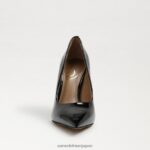 jp Sam Edelman 女性 アントニア ポインテッドトゥ パンプス ブラックパテント 4NFV0P838 履物 - Image 3