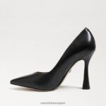 jp Sam Edelman 女性 アントニア ポインテッドトゥ パンプス 黒 4NFV0P837 履物 - Image 4