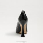 jp Sam Edelman 女性 アントニア ポインテッドトゥ パンプス ブラックパテント 4NFV0P838 履物 - Image 5