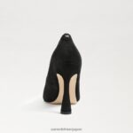 jp Sam Edelman 女性 アントニア ポインテッドトゥ パンプス 黒いスエード 4NFV0P841 履物 - Image 5