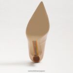 jp Sam Edelman 女性 アントニア ポインテッドトゥ パンプス ベージュ ブラッシュ パテント 4NFV0P839 履物 - Image 6