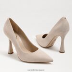 jp Sam Edelman 女性 アントニア ポインテッドトゥ パンプス カプチーノ スエード 4NFV0P957 履物 - Image 7