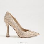 jp Sam Edelman 女性 アントニアグリッツポンプ ゴマ 4NFV0P958 履物 - Image 2