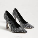 jp Sam Edelman 女性 アントニアグリッツポンプ 黒いスエード 4NFV0P863 履物