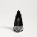 jp Sam Edelman 女性 アントニアグリッツポンプ 黒いスエード 4NFV0P863 履物 - Image 3
