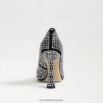 jp Sam Edelman 女性 アントニアグリッツポンプ 黒いスエード 4NFV0P863 履物 - Image 5