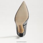 jp Sam Edelman 女性 アントニアグリッツポンプ 黒いスエード 4NFV0P863 履物 - Image 6