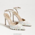 jp Sam Edelman 女性 アヴリル スリングバック ポンプ モダンなアイボリースパンコール 4NFV0P734 履物