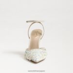 jp Sam Edelman 女性 アヴリル スリングバック ポンプ モダンなアイボリースパンコール 4NFV0P734 履物 - Image 3