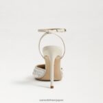 jp Sam Edelman 女性 アヴリル スリングバック ポンプ モダンなアイボリースパンコール 4NFV0P734 履物 - Image 5
