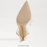 jp Sam Edelman 女性 アヴリル スリングバック ポンプ モダンなアイボリースパンコール 4NFV0P734 履物 - Image 6