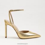 jp Sam Edelman 女性 アヴリル スリングバック ポンプ 金鉱 4NFV0P733 履物 - Image 2
