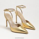 jp Sam Edelman 女性 アヴリル スリングバック ポンプ 金鉱 4NFV0P733 履物