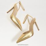 jp Sam Edelman 女性 アヴリル スリングバック ポンプ 金鉱 4NFV0P733 履物 - Image 7