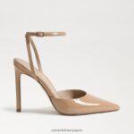 jp Sam Edelman 女性 アヴリル スリングバック ポンプ 黄金の砂の特許 4NFV0P735 履物 - Image 2