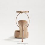 jp Sam Edelman 女性 アヴリル スリングバック ポンプ 黄金の砂の特許 4NFV0P735 履物 - Image 4
