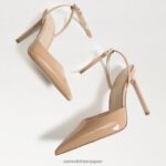 jp Sam Edelman 女性 アヴリル スリングバック ポンプ 黄金の砂の特許 4NFV0P735 履物 - Image 6