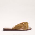 jp Sam Edelman 女性 イッシー スライドサンダル 金 4NFV0P467 履物 - Image 2