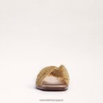 jp Sam Edelman 女性 イッシー スライドサンダル 金 4NFV0P467 履物 - Image 3