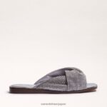 jp Sam Edelman 女性 イッシー スライドサンダル 銀 4NFV0P466 履物 - Image 2