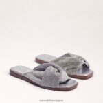 jp Sam Edelman 女性 イッシー スライドサンダル 銀 4NFV0P466 履物