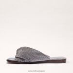 jp Sam Edelman 女性 イッシー スライドサンダル 銀 4NFV0P466 履物 - Image 4