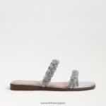 jp Sam Edelman 女性 イネット スライドサンダル ソフトシルバー 4NFV0P693 履物 - Image 2