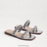 jp Sam Edelman 女性 イネット スライドサンダル ソフトシルバー 4NFV0P693 履物