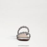 jp Sam Edelman 女性 イネット スライドサンダル ソフトシルバー 4NFV0P693 履物 - Image 3