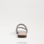 jp Sam Edelman 女性 イネット スライドサンダル ソフトシルバー 4NFV0P693 履物 - Image 5