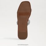 jp Sam Edelman 女性 イネット スライドサンダル ソフトシルバー 4NFV0P693 履物 - Image 6
