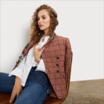 jp Sam Edelman 女性 イモジェンブレザー アレクサ インディー チェック柄 4NFV0P1296 衣服