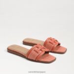 jp Sam Edelman 女性 イリーナ スライドサンダル テラコッタピンク/スタッコピンク 4NFV0P4 履物