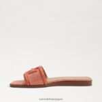 jp Sam Edelman 女性 イリーナ スライドサンダル テラコッタピンク/スタッコピンク 4NFV0P4 履物 - Image 4