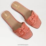 jp Sam Edelman 女性 イリーナ スライドサンダル テラコッタピンク/スタッコピンク 4NFV0P4 履物 - Image 7