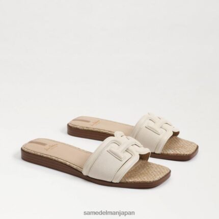 jp Sam Edelman 女性 イリーナ スライドサンダル モダンアイボリー/バナナクリーム 4NFV0P2 履物