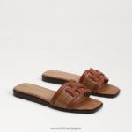 jp Sam Edelman 女性 イリーナ スライドサンダル リッチコニャック/クオイオ 4NFV0P5 履物