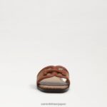 jp Sam Edelman 女性 イリーナ スライドサンダル リッチコニャック/クオイオ 4NFV0P5 履物 - Image 3