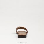 jp Sam Edelman 女性 イリーナ スライドサンダル リッチコニャック/クオイオ 4NFV0P5 履物 - Image 4