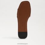 jp Sam Edelman 女性 イリーナ スライドサンダル リッチコニャック/クオイオ 4NFV0P5 履物 - Image 5