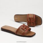 jp Sam Edelman 女性 イリーナ スライドサンダル リッチコニャック/クオイオ 4NFV0P5 履物 - Image 6
