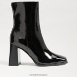 jp Sam Edelman 女性 イヴェット アンクルブーティ ブラックパテント 4NFV0P805 履物 - Image 2