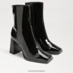 jp Sam Edelman 女性 イヴェット アンクルブーティ ブラックパテント 4NFV0P805 履物
